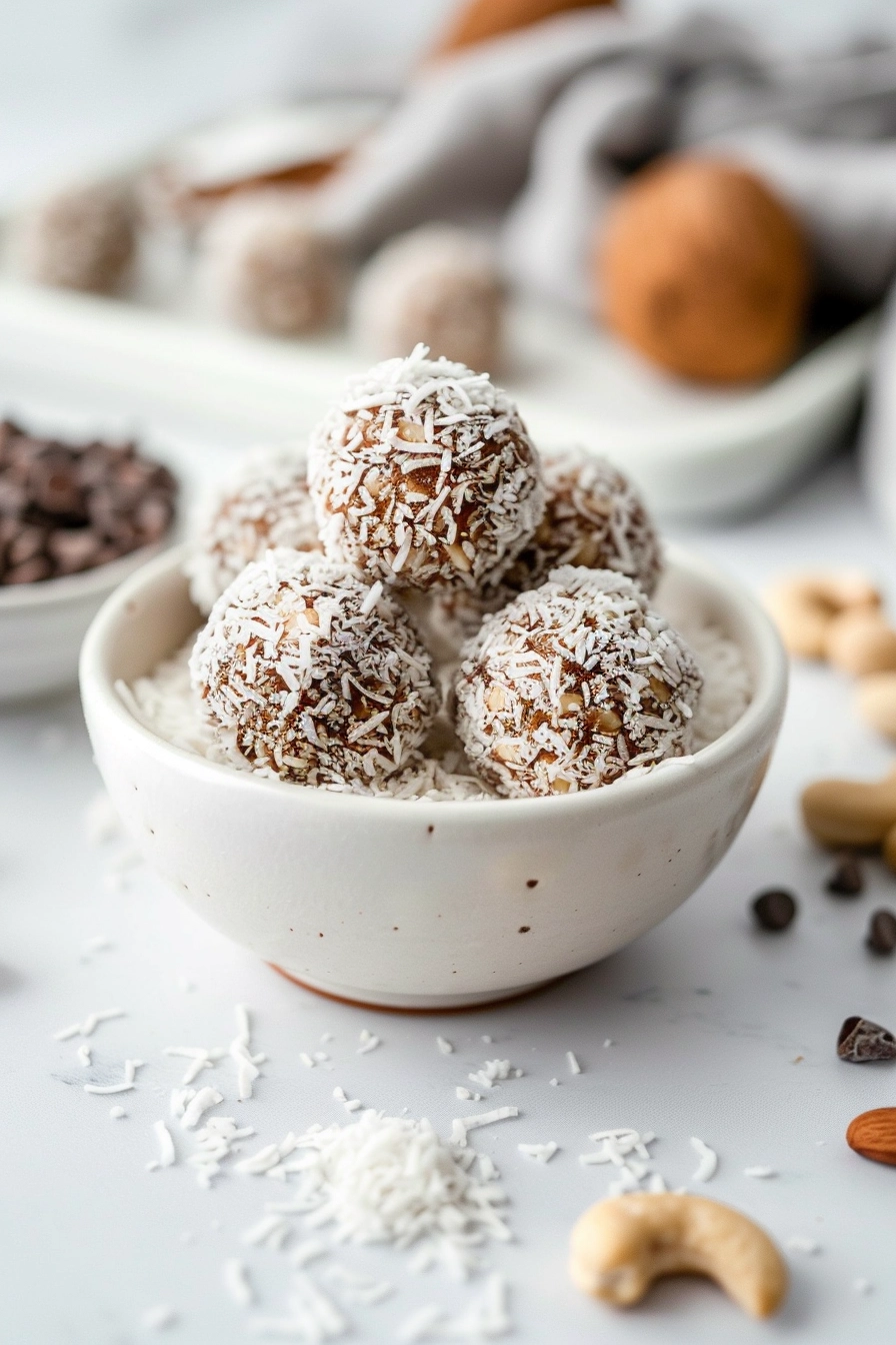 Healthy Coconut Energy Bites.