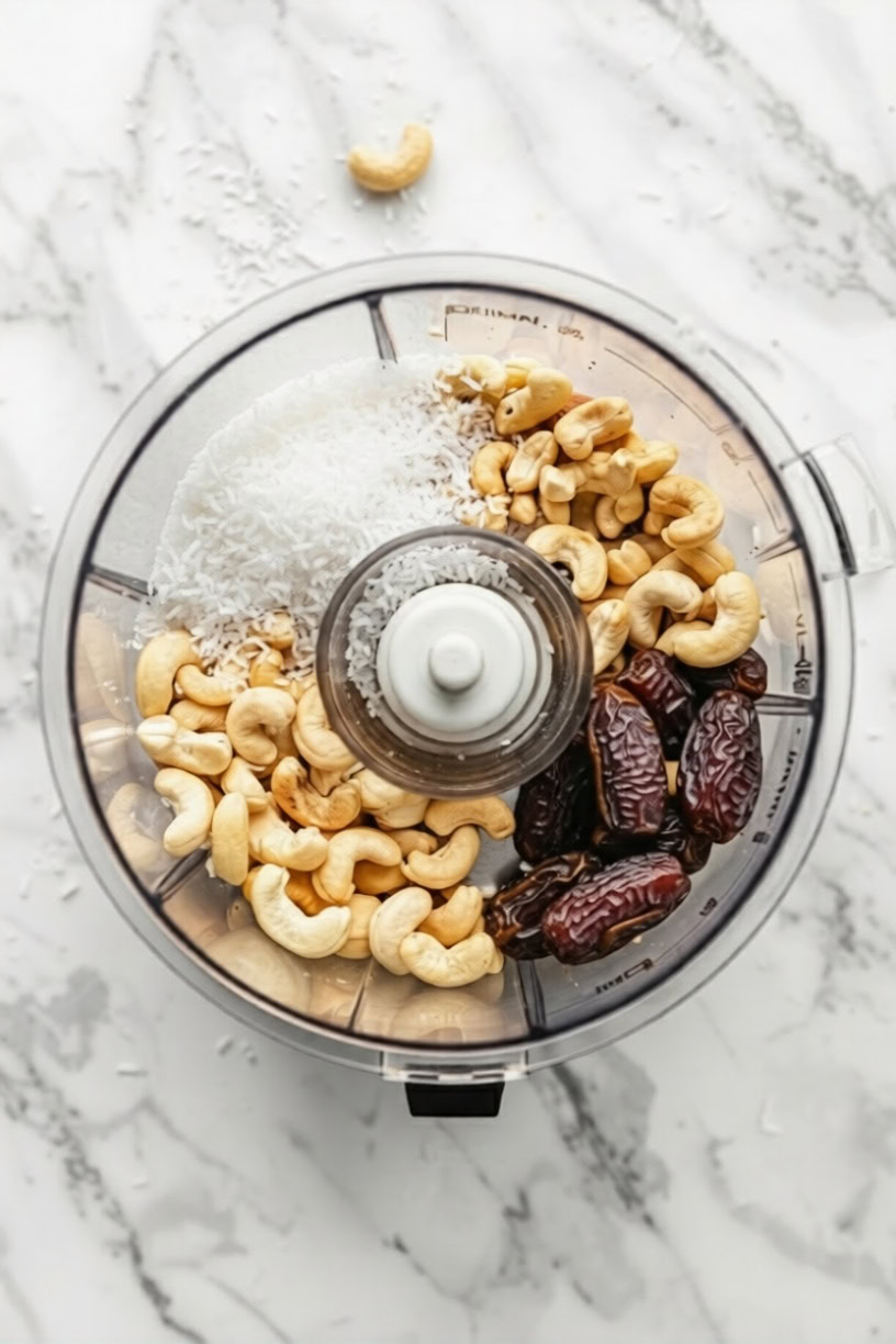 Cashew Date Balls Recipe with Coconut Energy Bites.